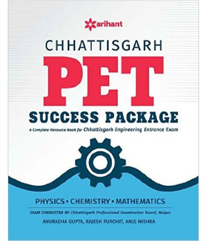 Arihant Chhattisgarh PET Success Package.Physics,Chemistry,mathematics.